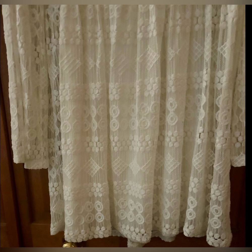 Romeo & Juliet Couture White/Ivory Women’s Boho Bohemian Lacy Flowy Sz S Dress - Picture 13 of 13